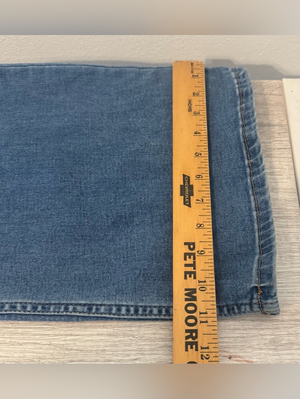 We The Free Sweet Thing Denim Flare Jumpsuit Halter Boho Festival Med *Read* - Picture 8 of 16